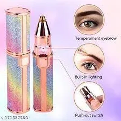 BLAWLESS Rechargeable 2 in 1 Eyebrow Trimmer and Facial Hair remover Trimmer